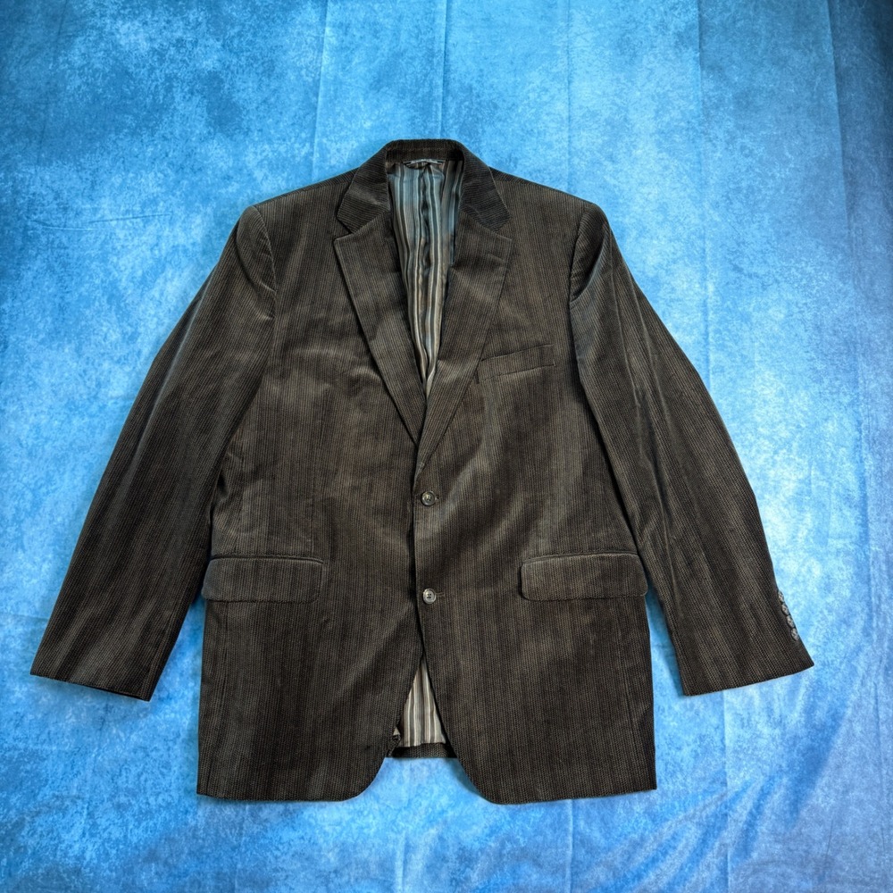Jack‎ Victor Prossimo Mens Brown Corduroy Herringbone Blazer Sport Coat Canada